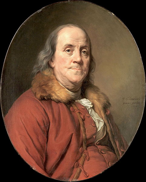 Ben Franklin's descendants and Christie's are auctioning a portrait of him